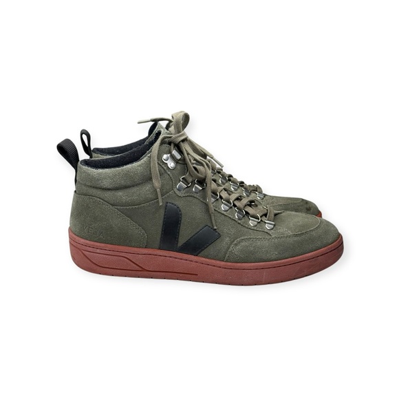 VEJA ★ Roraima High Top Sneaker ★ Olive Suede ★ 43 EU 10 ★ Ecological Fair Trade - Picture 2 of 16